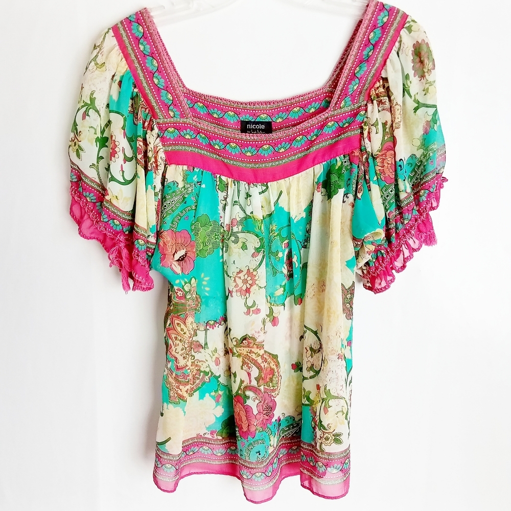 Nicole Miller Boho Style Top